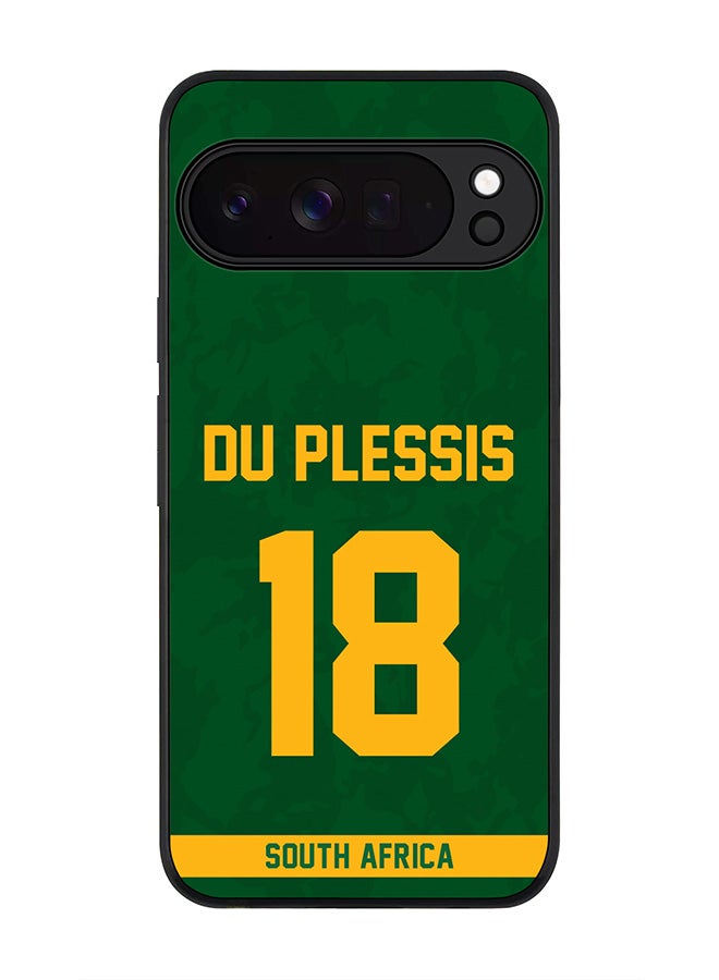 For Google Pixel 10 Pro Case,Slim fit Camera Protection, Shockproof Thin Phone cover  - South Africa Faf du Plessis, Jersey No 18